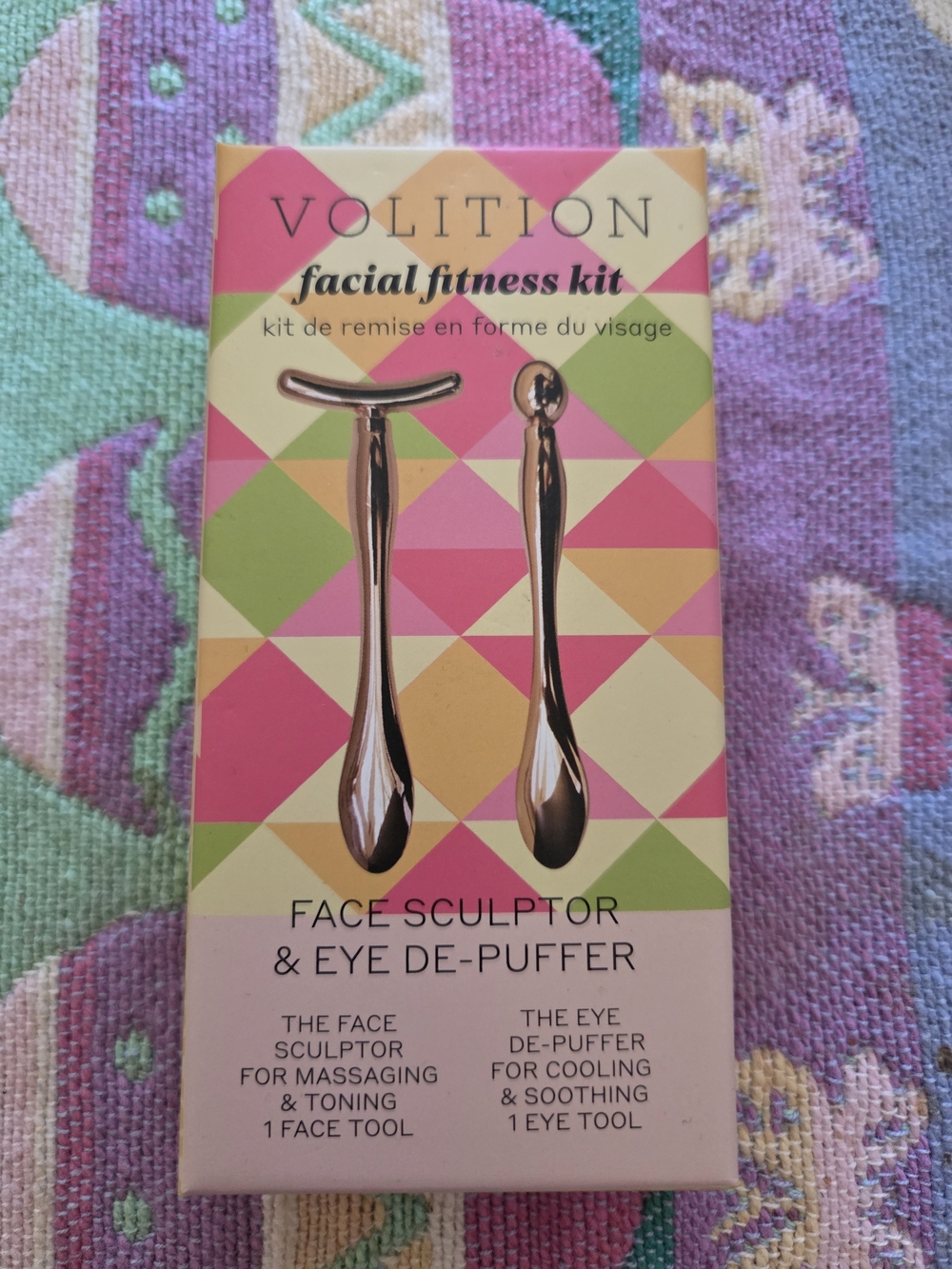 Volition Facial Fitness Kit - Gold Face Sculptor & Eye De-Puffer